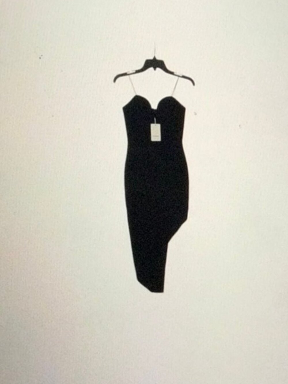NWT Soiree Amanda Uprichard Black Asymmetrical Ruched Cocktail Dress size XS
